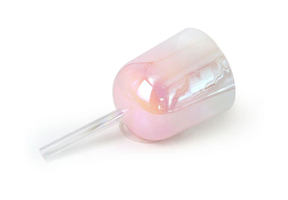 Small Pearl Pink Alchemy Crystal Bowl