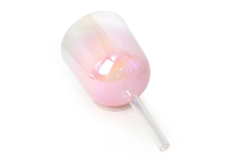 Small Pearl Pink Alchemy Crystal Bowl